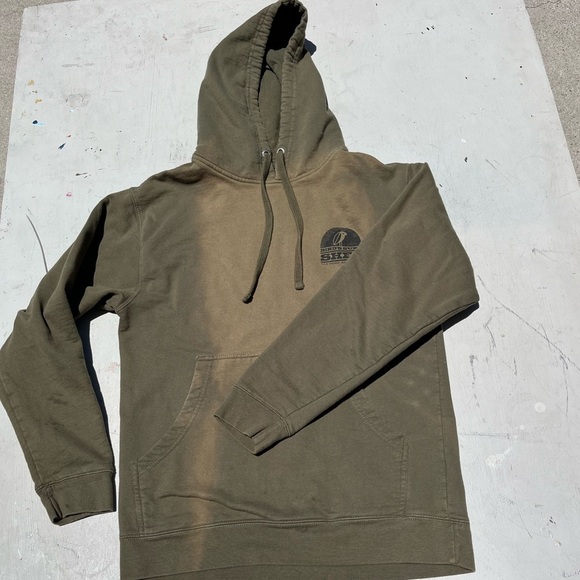 Men's Bird's Surf Shed Hoodie Green Logo NO SIZE Beach Surf CA San Diego Wax - Picture 7 of 13